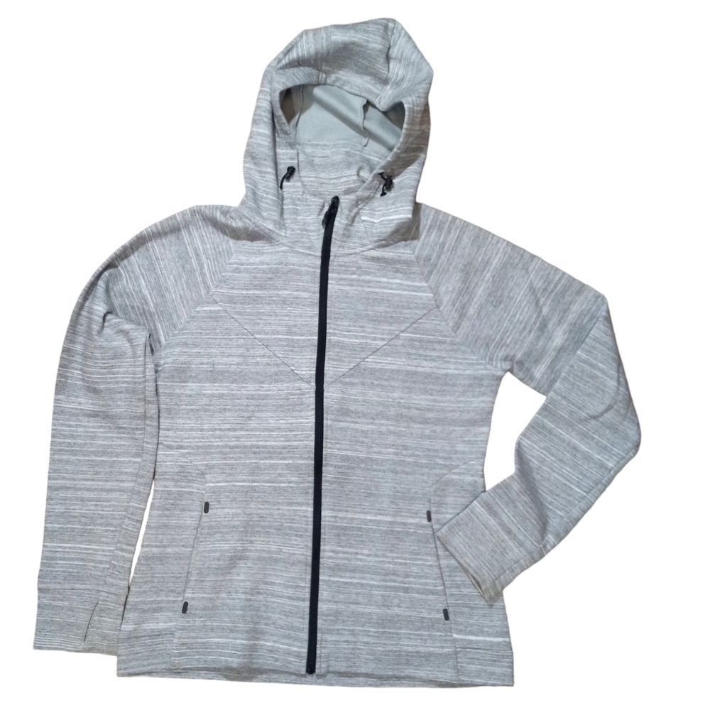 Kyoden Zip Front Hoodie Shades of Grey